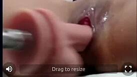 Nadya Filipina Squirts on Fuck Machine