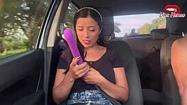 i squirted in my boyfriend’s car, i’m such a dirty bitch with candyhub toy