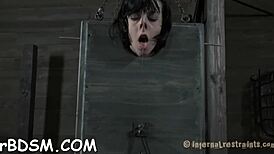 The Punishing Playgirl Endures Drawings and Toys in BDSM Session.