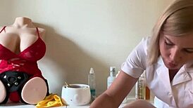 I Depilate My Favorite Client's Dick and Then He Fucks My Assistant Hard! 😜