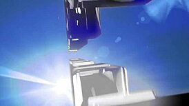 Samantha teases her big tits and masturbates solo