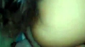 Sucking dick, taking cum in mouth, assfucking with big tits on Halloween 🎃