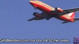 hot blonde frolics naked in my back seat