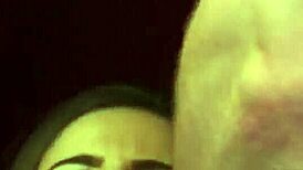 Wacky beauty feels the thrill of sperm on her face while swallowing the load.