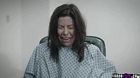 Whoa! Bobbi blows the orderly in hospital threesome!