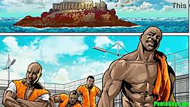 Prison First Day Intense Cellmate Masturbation Session