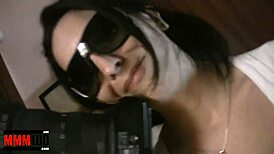 B Enjoys Fun with Cute Blonde Spanish Babe