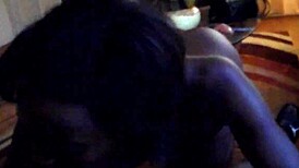 Ebony Sucking Big Black Cock!