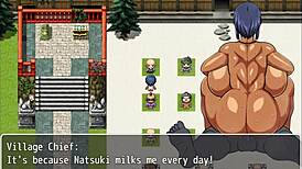 Tanned Girl Natsuki Gets Bred By All Men In Hentai Game Episode 41's Pregnant Ending