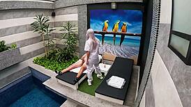 room service girl blows me in private