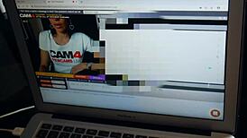 Max Felicitas engages in webcam sex with Italian girl Fragile7883, who has a pussy piercing and cums on his tongue