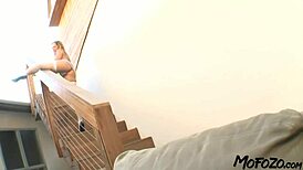 blonde milf mother-in-law gives rough blowjob in homemade amateur video