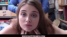 caught thief ariel mcgwire gets banged by officer