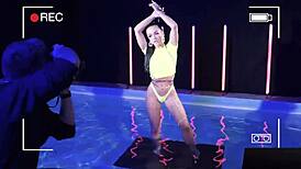 Zuzu Sweet rides and licks in playful photoshoot sex session