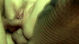 Alluring horny blonde slut gets face fucked and assfucked in doggystyle threesome