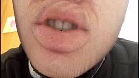 wearing stockings over my face, i look like a total pig with this nose.