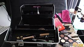 smalltitted tranny showering under the camera's gaze