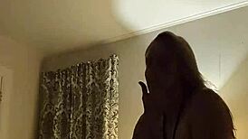 watch danielle roy ride that big dick in fishnets?