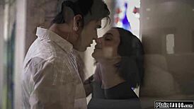 Tricked Waitress Assfucked