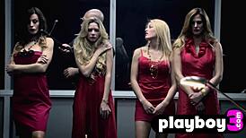 big ass babes get hardcore sex after lingerie photo session at work