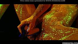 the adorable brunette feels so horny fingering her hairless pussy with a dildo.