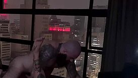 watch this passionate couple fuck in doggystyle with handjob