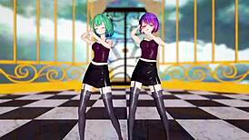 Hololive Uruha Rushia Tocoyami Towa Jaipur Dance