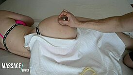 Vacuum Massage on Hot European Babe's Ass!