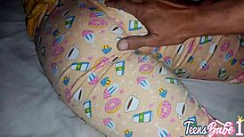 Abella, the latina teen bride, cheats on her wedding day with her stepdad for some interracial cock in her big ass