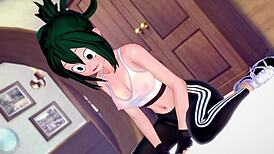 froppy esta mojada después de ejercicio, quiere jugar con una gran polla en mha versión adulta