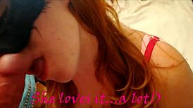 russian wife gets surprised with fucking in all holes, cum on ass