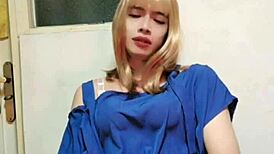 Ting-Xuan Masturbates With Dildo In Dress