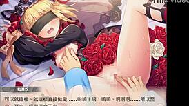 Anime Girl Fingers Small Tits to Orgasm