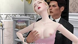 My boss bangs my wife secretly in bathroom during wild party!