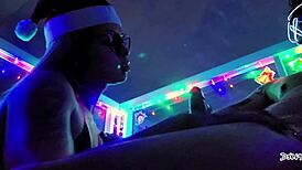 our sexy christmas with sloppy blowjob gift