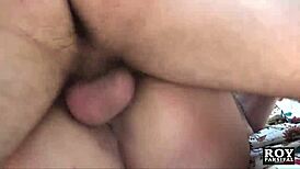 Simona and Friend Share a Lucky Guy in Hot Action.