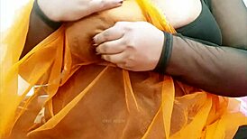 Singapore milf with big boobs showing them off