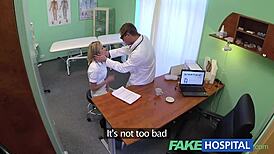 Fakehospital Naughty Blonde Nurse Seduces Doctor for Full Action