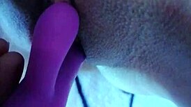 Dildo play with intense vibrator action