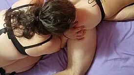 pegging queen nicky gettin’ wild with strap-on play. prostate massage got throbbingmaxx goin’ crazy!