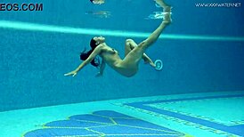 Hot Big Ass Euro Milf Sazan Dives Into Underwater Erotics With Brunette Friend.