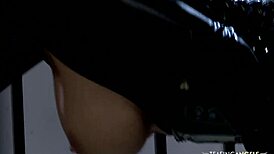 lucky dude scores with two naughty chicks banging hard together