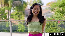 Seductive Teen 18+ Kimmy Kimm Enjoys Foreplay Before Riding Big Cock