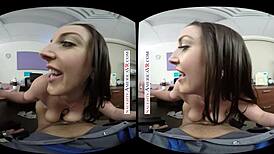 angela white gets a birthday surprise at work and puts out for it?