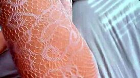 Damn! Beautiful Latina Shaking Her Big Ass Hard on All Fours!