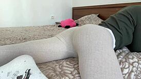 hole friction with close-up on boobs legs tits ass pussy small tits tanned socks natural tits