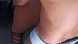 Begged to come with another man's load just to feel horny and screw him hard