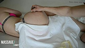 Vacuum Massage on Hot European Babe's Ass!