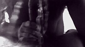 straight guy gets pov blowjob and deepthroat from ebony with big black cock