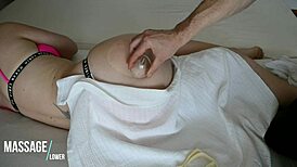 Vacuum Massage on Hot European Babe's Ass!